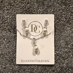 Dareth Colburn Silver and Pearl Drop Earrings